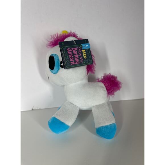 BARK Plush Carnival Dog Toys Perfect Pitch Squeaky Crinkle Ball Unicorn Lot of 2 - Picture 2 of 8